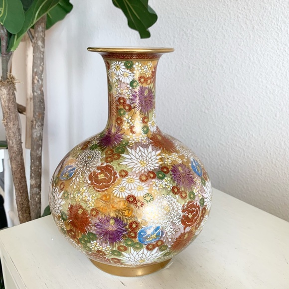 Other - Shimazu Antique Japanese Floral Vase